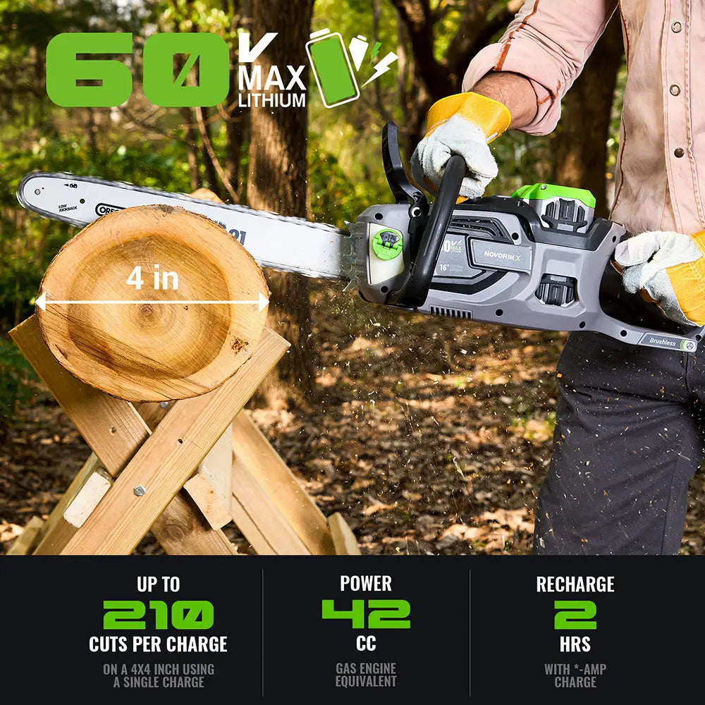 18/20-Inch 60V Electric Chainsaw - NovorikX