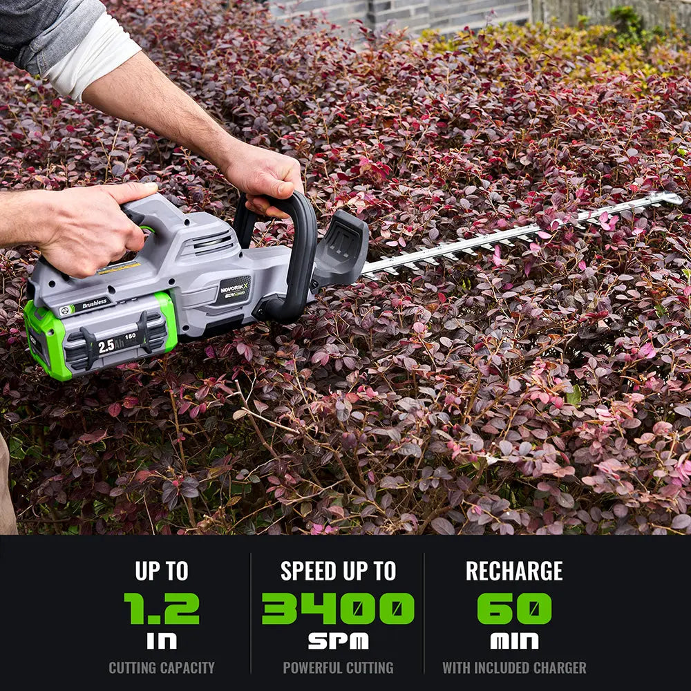 26-Inch 60V Electric Hedge Trimmer - NovorikX