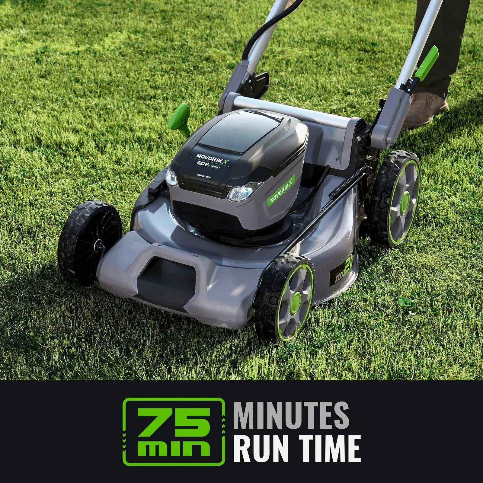 21-Inch 60V Cordless Lawn Mower - NovorikX