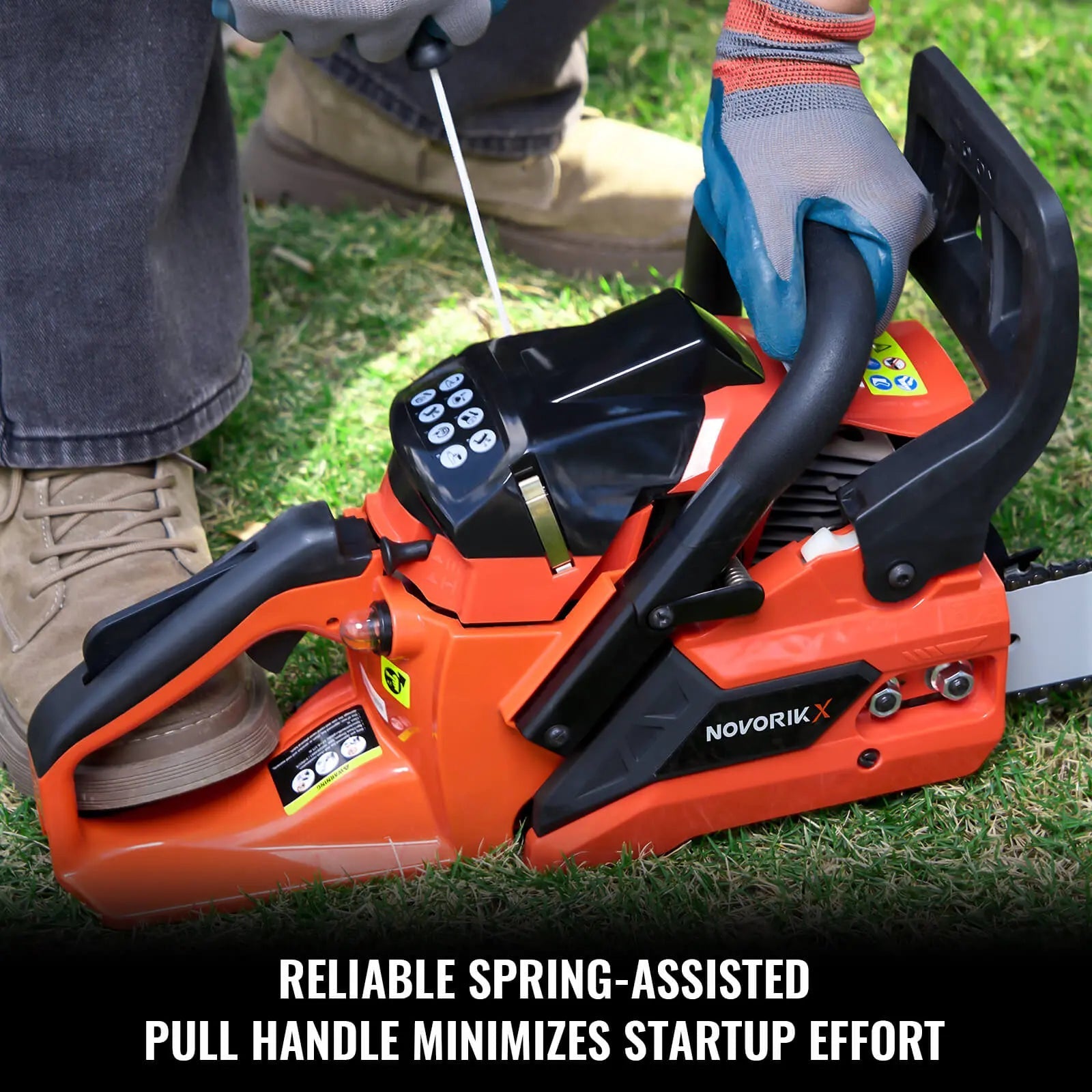 16/18-Inch Gas Powered Chainsaw (45CC)  NovorikX