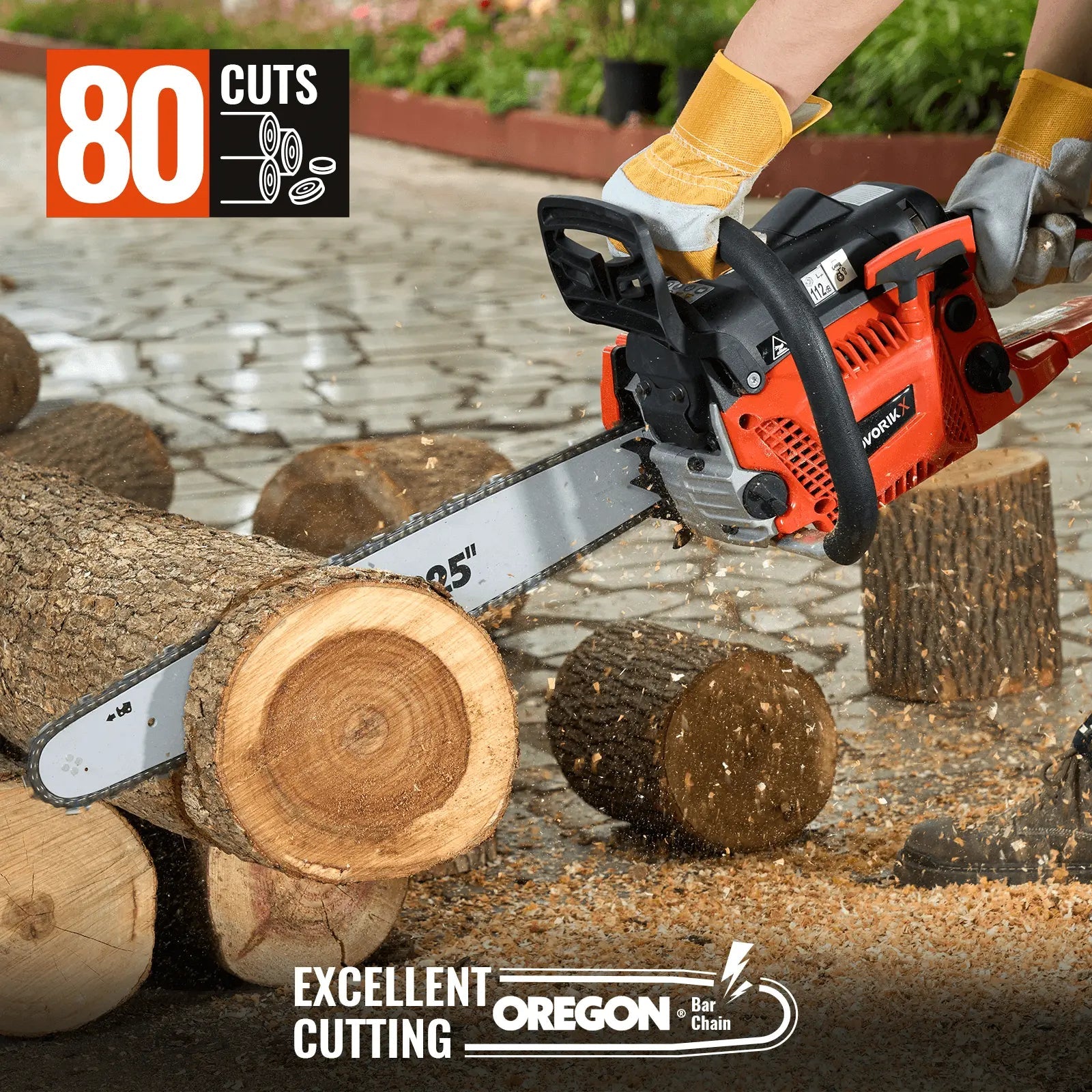 18/20-Inch Gas Powered Chainsaw (50CC)  NovorikX