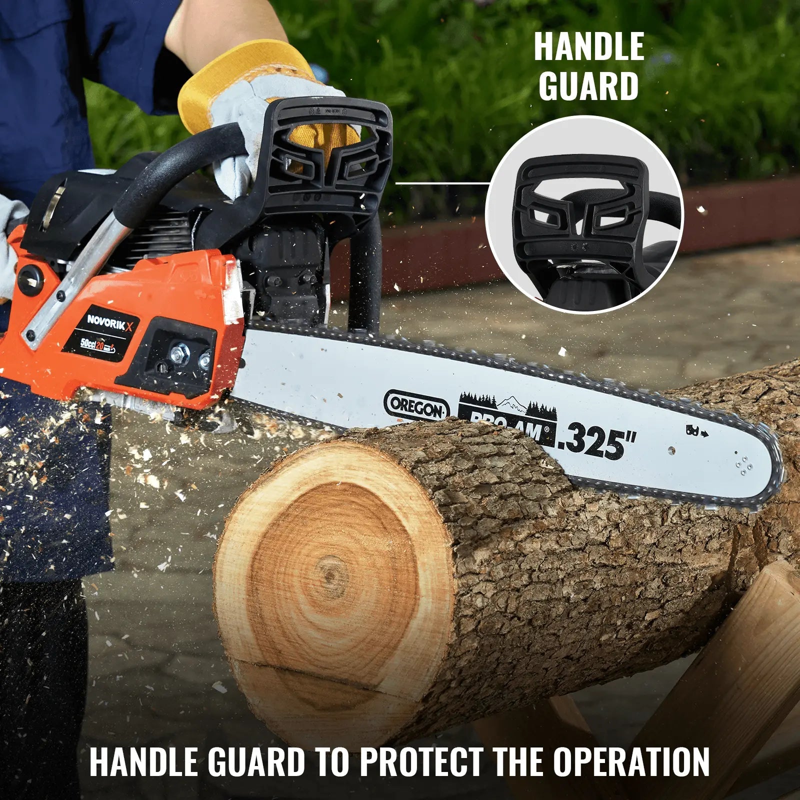 18/20-Inch Gas Powered Chainsaw (50CC)  NovorikX