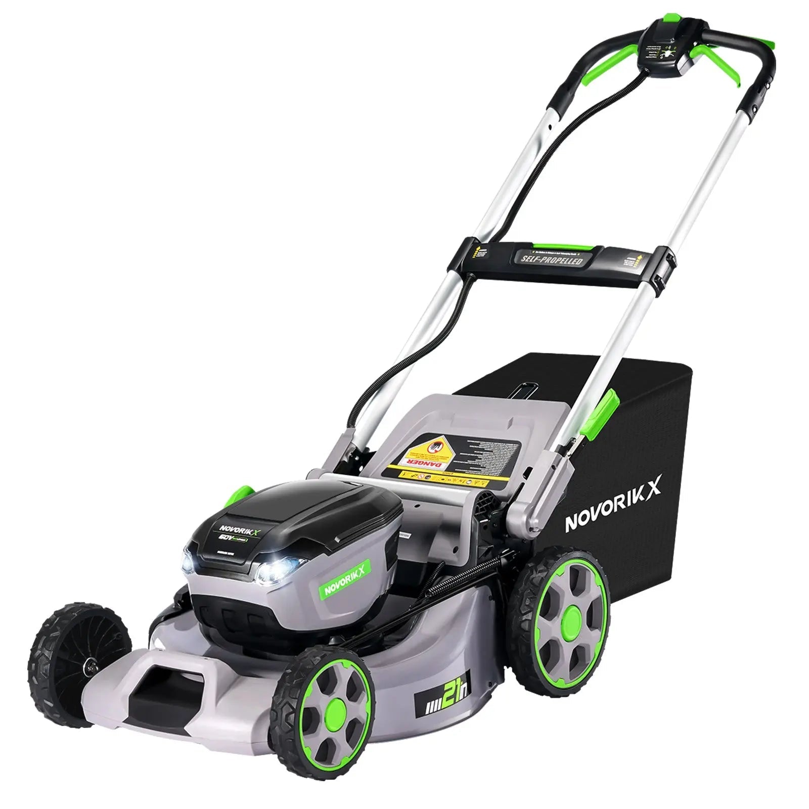 21-Inch 60V Cordless Lawn Mower - NovorikX