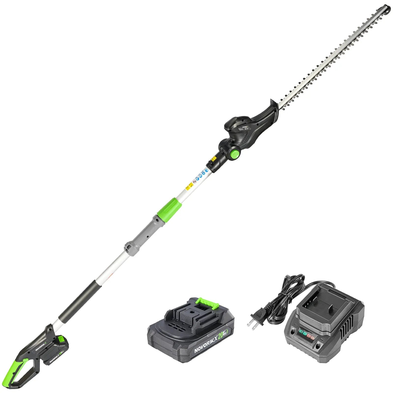 20V Cordless Pole Hedge Trimmer  NovorikX